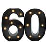 2Pcs 18 21st 30th 40th 50th 60th Black Number LED String Night Light Lamp Happy Adult Birthday Anniversary Party Decoration