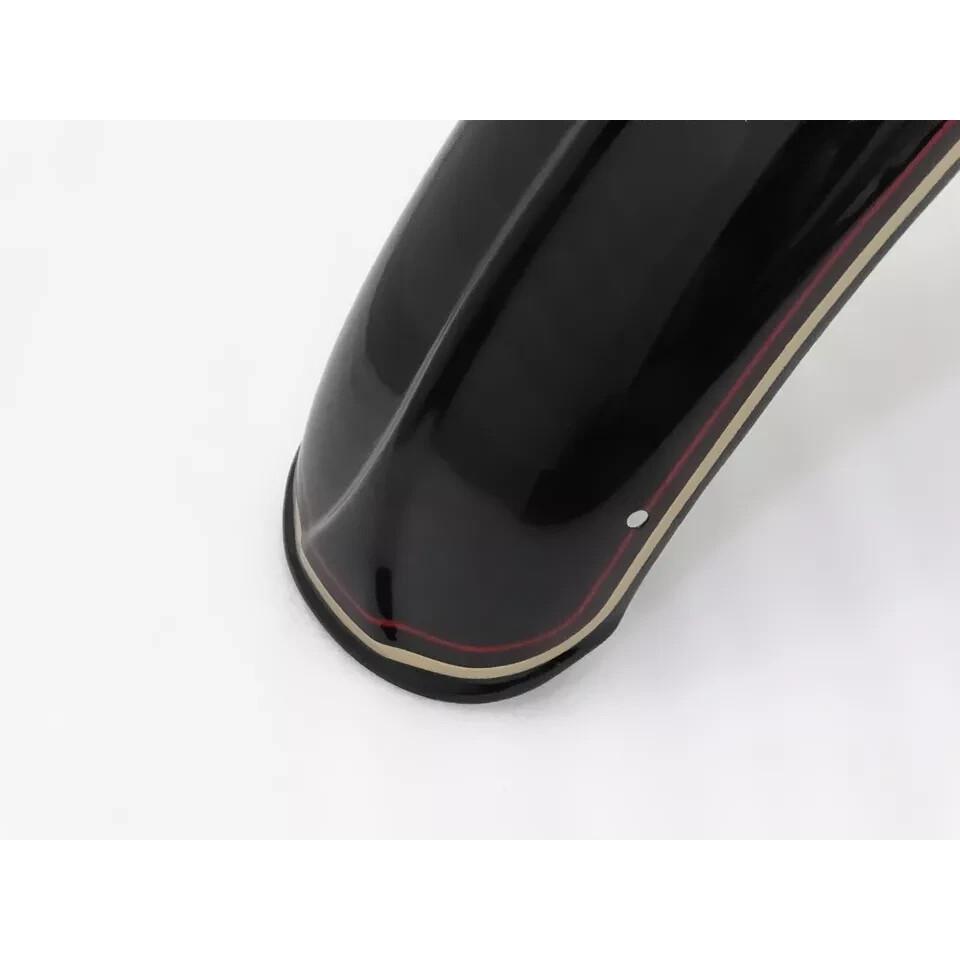 NORTON 16H BLACK PAINTED STEEL MUDGUARD SET & STAYS WITH DUAL LINE |Fit For