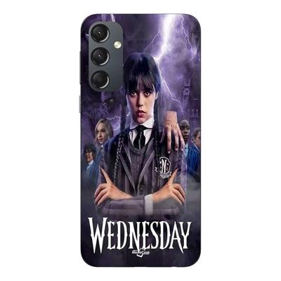 Coque De Téléphone - Maniacase - Samsung Galaxy A34 - Silicone - Noir - Mercredi Adams