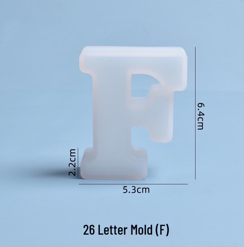 Crystal Epoxy Silicone Molds: 26 English Letters for Creative DIY Ornaments and Decorations