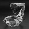 12pcs Candies Box Diamond Shaped Clear Jar Transparent Plastic Candy Storage Box For Home