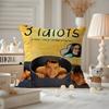 3 ИДИОТА Фильм Подушка-подушка Чехол для подушки от пылевых клещей Невидимая молния Шелковистый короткий плюш Чехол для диванной подушки