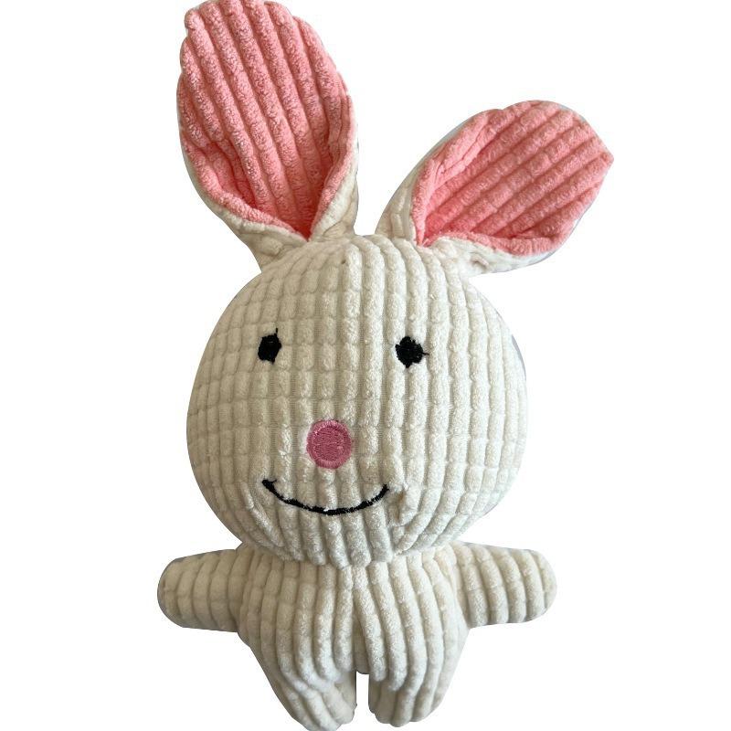 Lovely Sound-Making Dog Playthings, Corduroy Animal Chews for Puppies, Durable Interactive Dental Toys, Pet Essentials