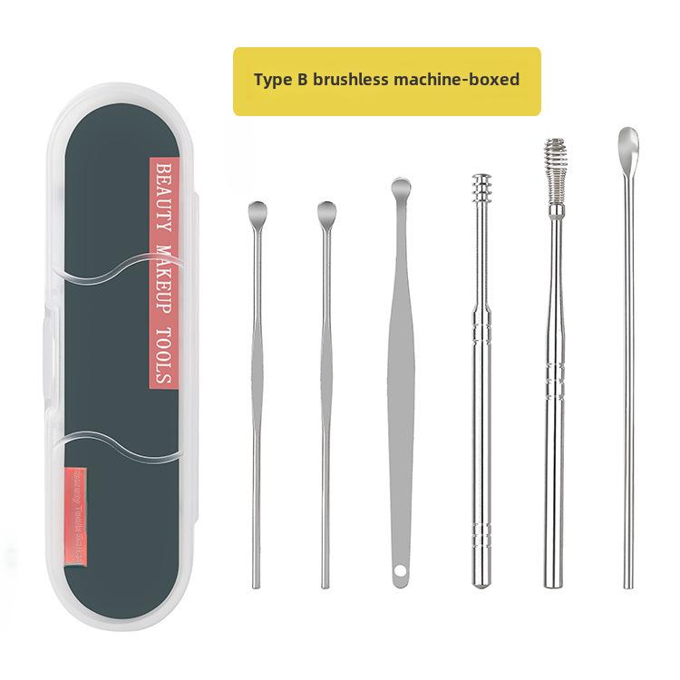 «Набор из 6 спиральных инструментов для чистки ушей для взрослых — портативный набор для чистки ушей»