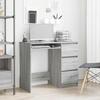 VidaXL Desk Sonoma Grey 90x45x76 Cm Engineered Wood 815508