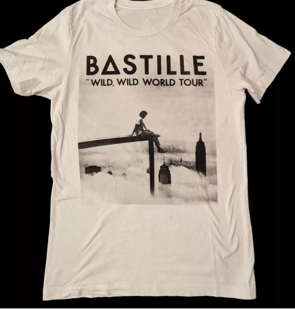 Vtg Bastille Band wild, wild world tour Cotton White Unisex T Shirt