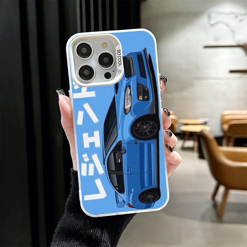 Мягкий чехол для телефона JDM Tokyo Drift Sports Car для iPhone 15 16 17 Pro Max 17Air 16E 14 Plus 13 12 Mini Ударопрочный чехол Задняя крышка