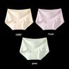 Yiershuang Women's 7A Antibacterial Cotton Mid-High Waist Briefs (3-Pack)