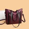 New Large-capacity Soft Leather Texture Large Bag Women's Trendy Tote Bag Single Shoulder Women's Bag Messenger Bag Fashion
