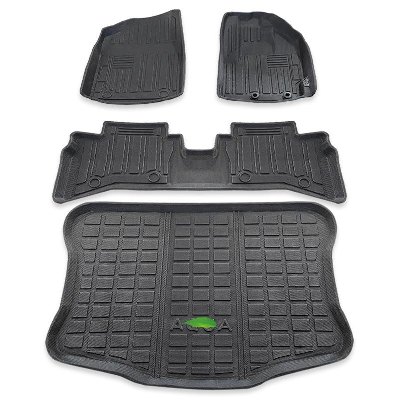 Нескользящие экологичные коврики из ТПЭ для ног и багажника для праворульных Toyota Aqua Prius C