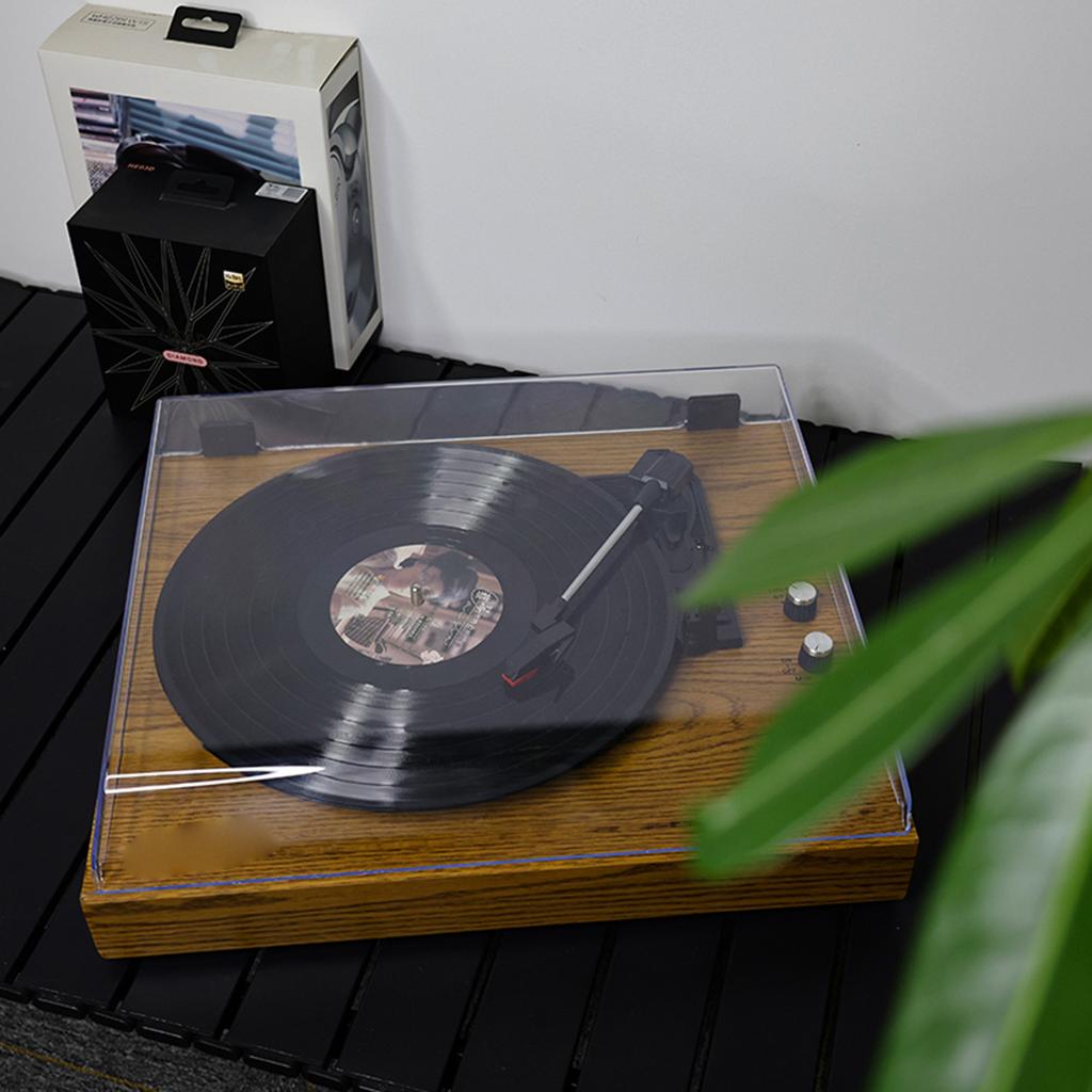 Ретро Виниловый Проигрыватель LP Портативный Проигрыватель Винтажный Граммофон 3 Скорости BT5.0 Беспроводные Динамики Линейный