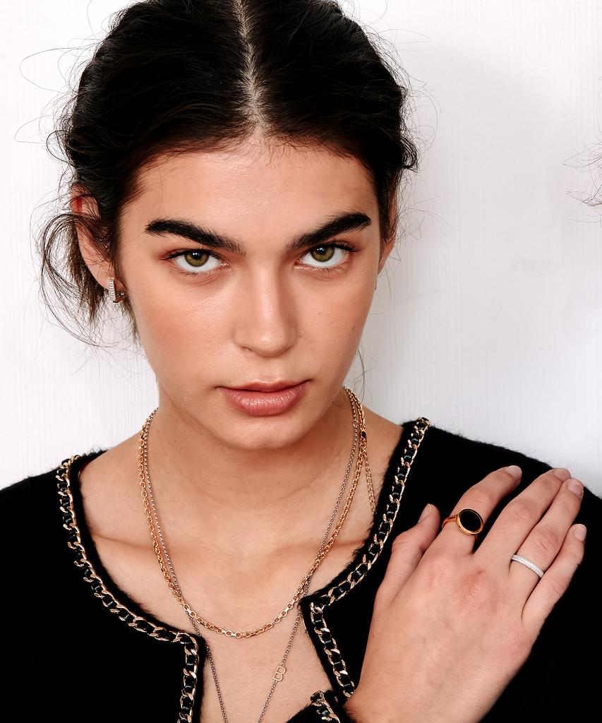 Begins Larin Anchor Chain Solid Necklace
