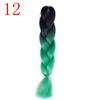 Ombre Braiding Hair Extensions 24inch 115g Synthetic Jumbo Braids Hair Fiber Pink Purple Blue Green