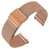 [ANNEFIT] Metal Watch Band 18mm Mesh Stainless Steel Watch Replacement Band 316L Stainless Steel Replacement Belt Quick Release Rose Gold