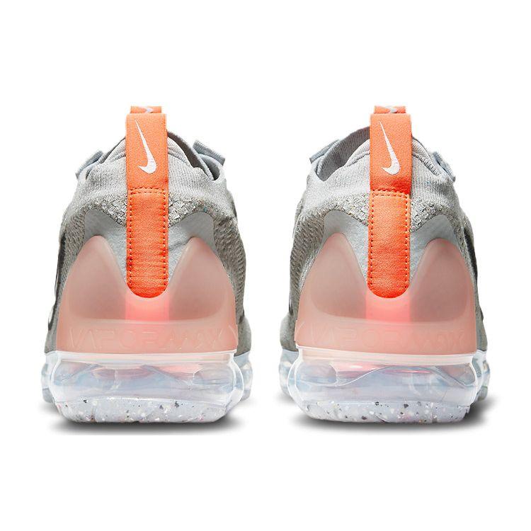 Nike Air VaporMax 2021 Flyknit Grey Fog Bright Mango Мужские кроссовки Белый Антрацит Металлик-Серебристый DH4084-002