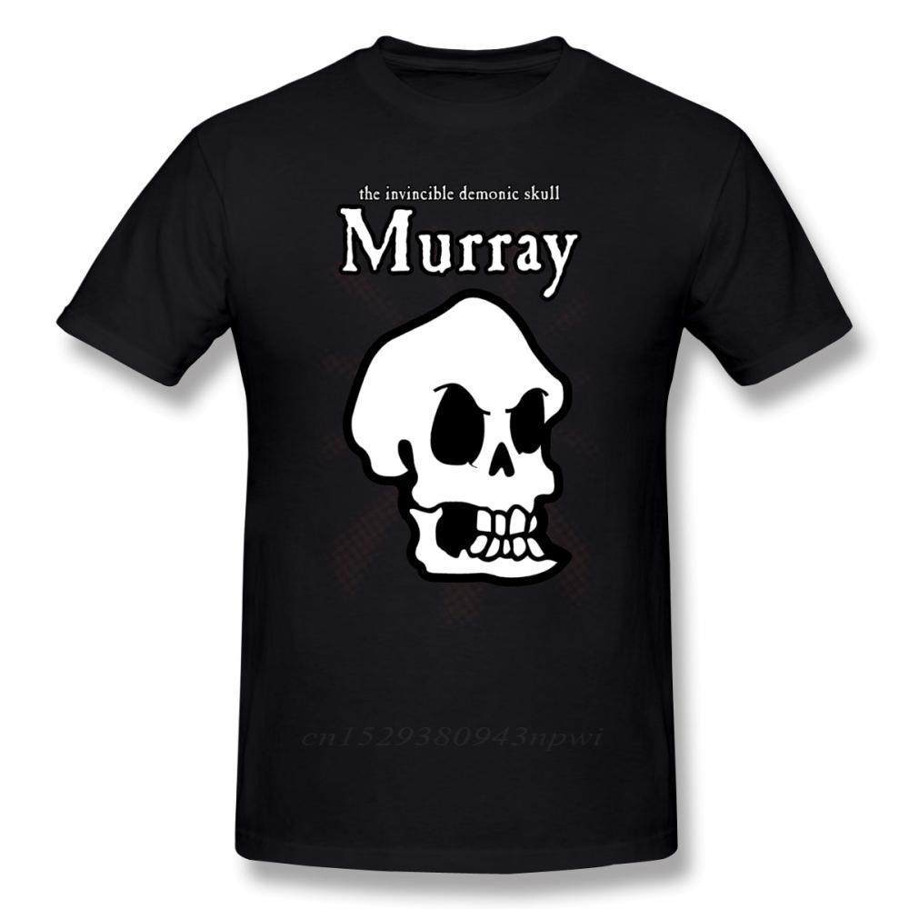Monkey Island T Shirt Monkey Island Murray The Skull TShirt Beach Cotton Tee Shirt Cute Print Male Short Sleeves Tshirt