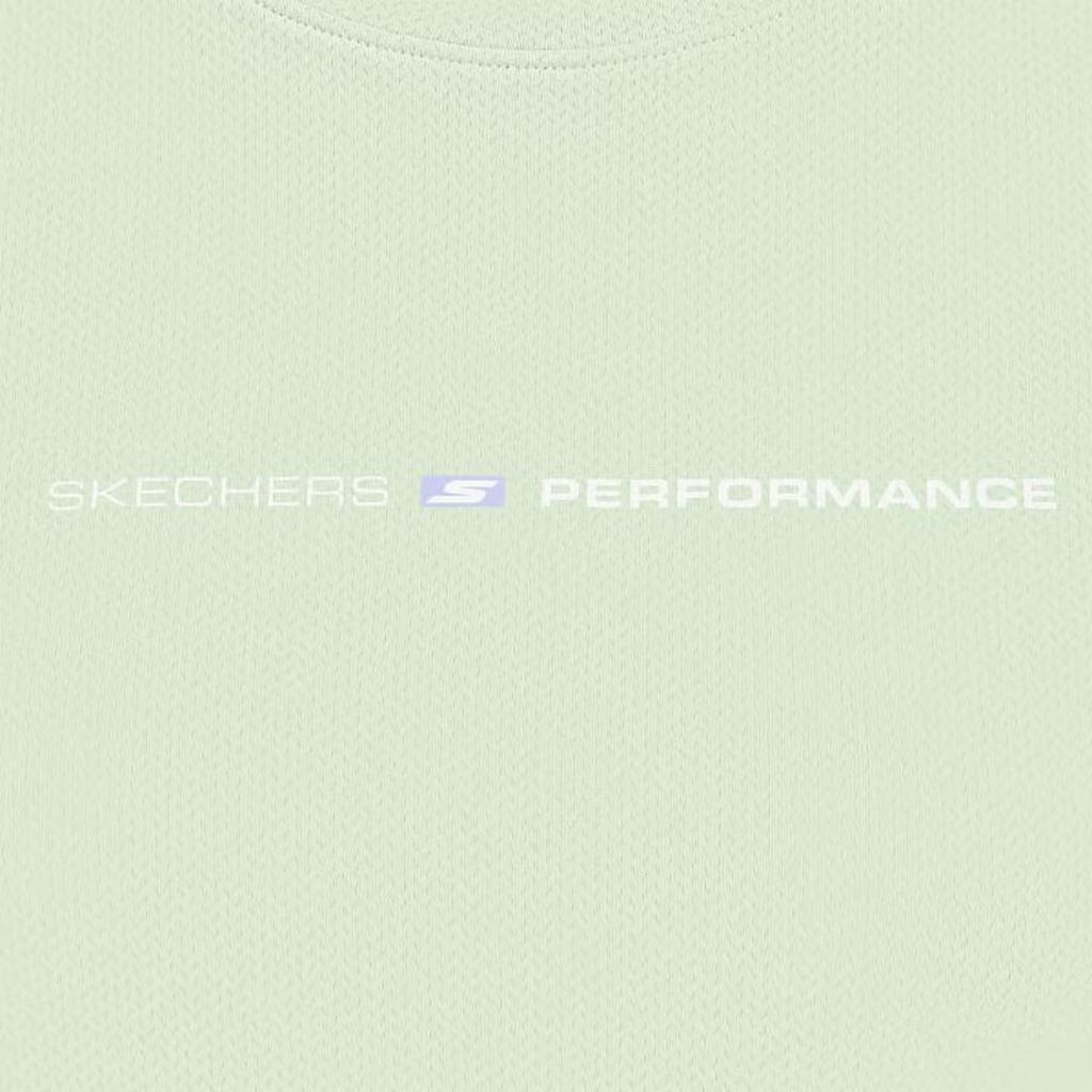 Skechers Удобная Модная Универсальная Простая Однотонная Футболка с Коротким Рукавом Женские Топы Светло-Лесной Зеленый P225W020-05FU