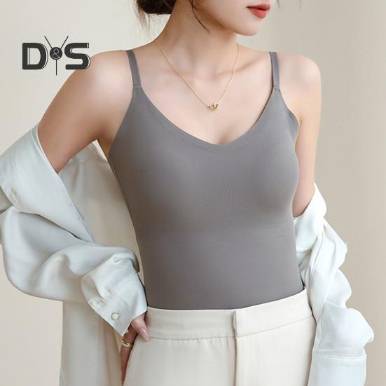 Женское нижнее белье с регулируемыми бретелями, эластичный жилет с нагрудной подкладкой, жилет из ледяного шелка без следов