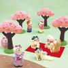ZAKKA Японская кошка, фигурка из смолы - Фестиваль любования цветами, DIY, Модная игрушка-сюрприз, Декорация, Подарок и Украшение