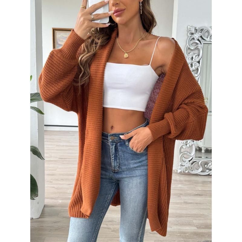 Women's Autumn and Winter Simple Loose Casual Cardigan Sweater