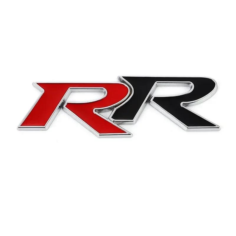 Metal Car Front Hood Grille Decal Trunk Badge RR Logo Sticker for Civic Mugen Fit Hornet City Accord Crv Hrv Accessories