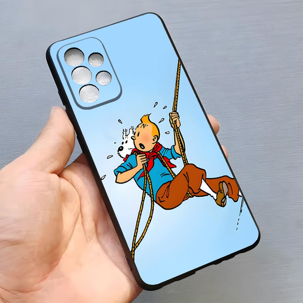 Модный Чехол для Телефона Приключения Тинтина Для Samsung S26 S25 Edge S24 S23 S22 S21 S20 Ultra Plus Fe Galaxy A54 A53 A34 A25 A16 Чехол
