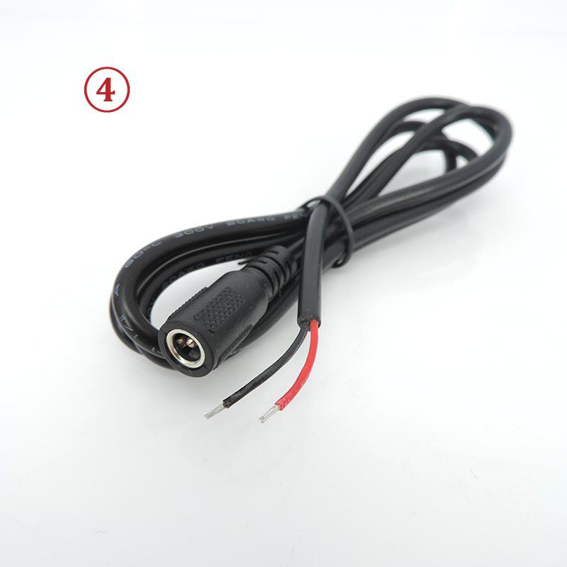 1x черный 5,5 мм x 2,1 мм удлинитель постоянного тока, провод «папа-папа», «мама», 2-проводной разъем для светодиодной ленты камеры видеонаблюдения