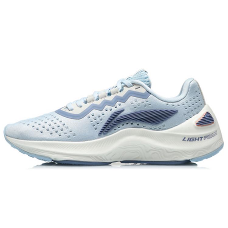 Li Ning Arashi Цельные Плетение Нескользящие Износостойкие Низкие Беговые Кроссовки Женские Небесно-голубые ARHQ068-1