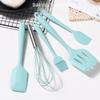 Silicone Kitchenware Set: 5-Piece Scraper, Cake Shovel, Egg Beater, Baking Tools, Oil Brush.