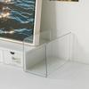 Portable Acrylic Book Stand Transparent Free Combination Bookshelf U-Shaped Book Folder Desk Storage Rack Home Office
