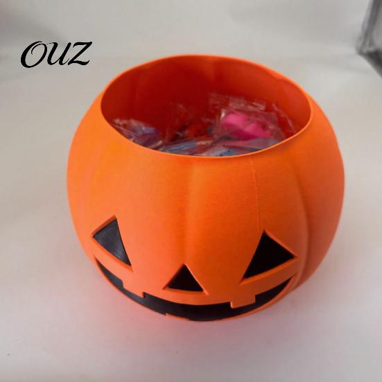 Holiday Gift for Children 30Pcs Halloween Mochi Squeeze Toys with Pumpkin Bucket Kids, Trick or Treat Bag Fillers, Desktop Decorations Soft