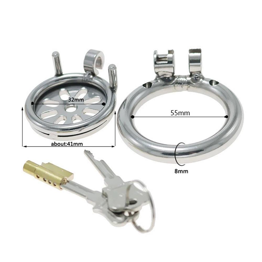 Stainless Steel Male Chastity Device Cock Cage BDSM Chastity Cage Max55mm Cock Ring Chasitty Case 18+ caged men Sex Toys.