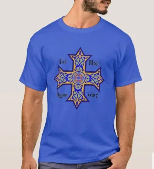 Ethiopians Coptic Orthodox Cross TShirt Summer Cotton Short Sleeve ONeck Mens T Shirt New S3XL