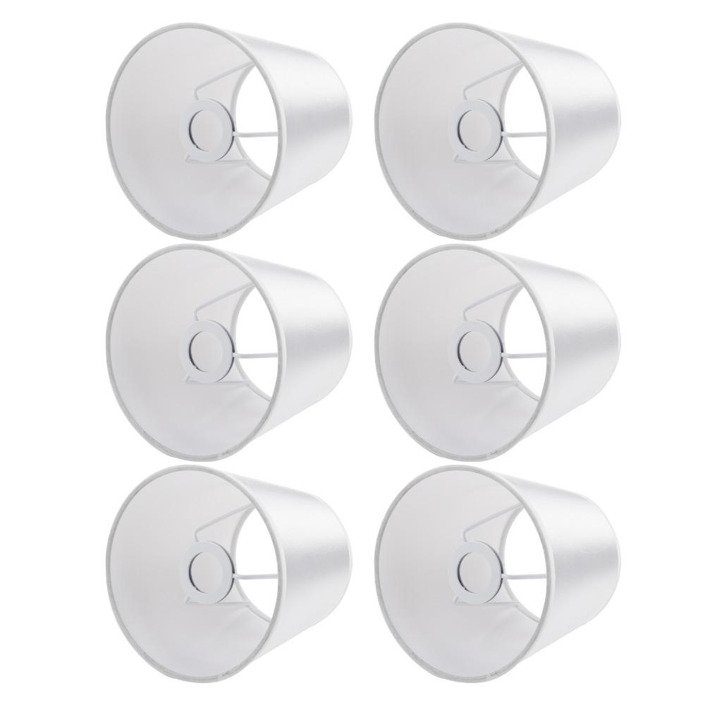 6PCS Barrel Shape Wall Light Chandelier Fabric Light Fixture Pendant Lamp Shade Home Decoration
