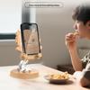 Creative Cartoon Phone Stand: Cute, Fun Solid Wood & Aluminum Alloy, Thickened Base, 360° Rotating Rod, Unique Gift.