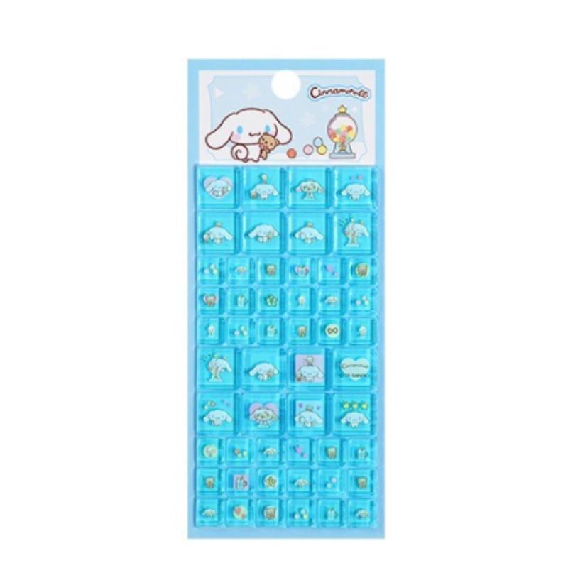 New Hot 3D Sanrio Hello Kitty square sticker, anime style, suitable for DIY mobile phone decoration, rhinestone decal, gift