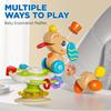 Children's Rotating Puppy Multifunctional Educational Table with Suction Cup Toys