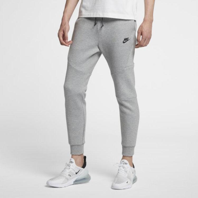 Nike Брюки Tech Fleece Jogger Мужские Брюки Серые 805163-063