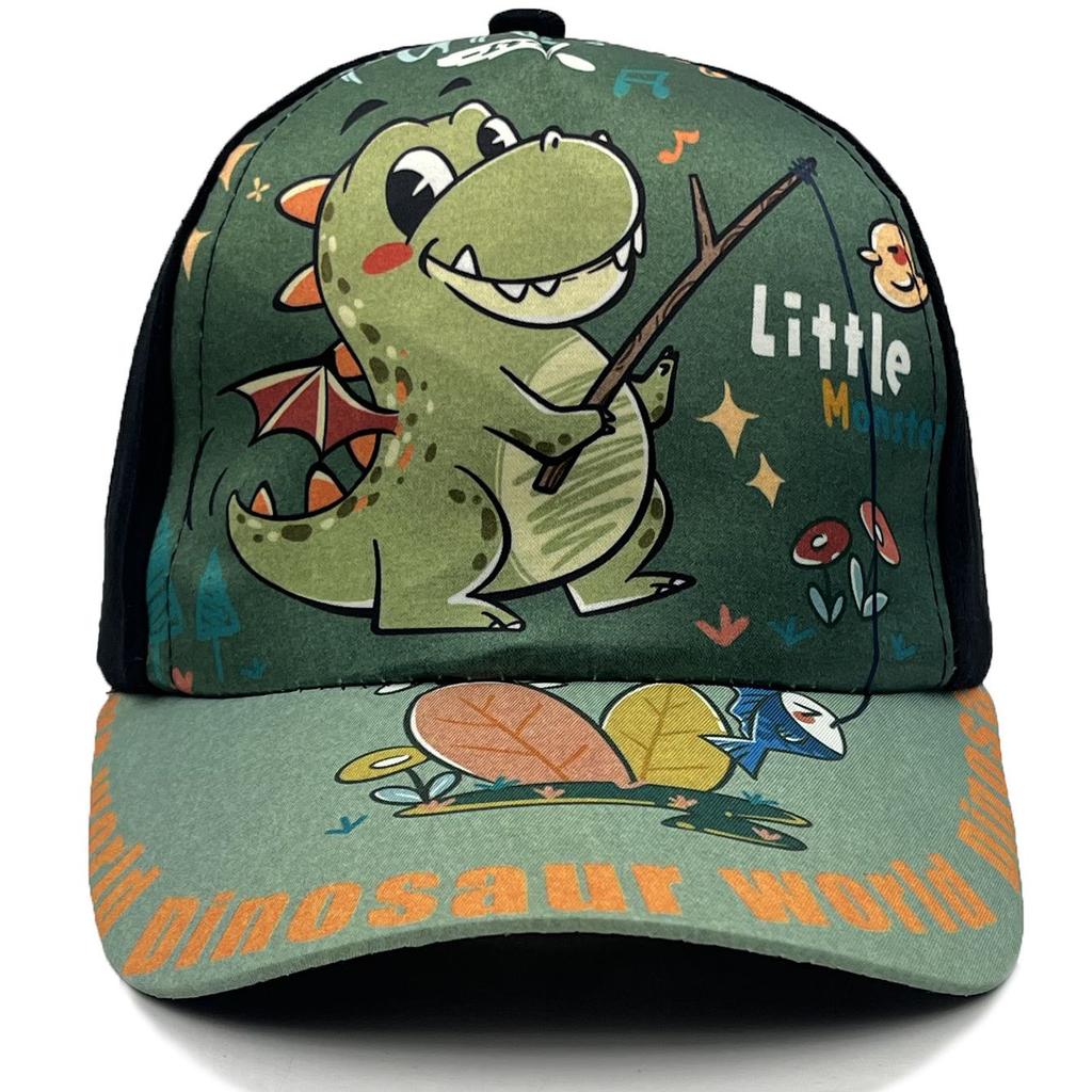 Children's Dinosaur Printed Hat - Spring Boys' Baseball Cap - Girls' Outdoor Sun Protection Beanie