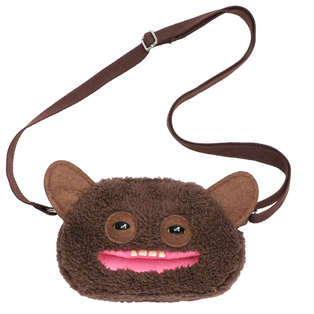 Fluffy Crossbody Bag Wide Eyed Weirdo Screech Dolls Ugly Tooth Monster Plush Toys Big Head Furry Backpack Gifts
