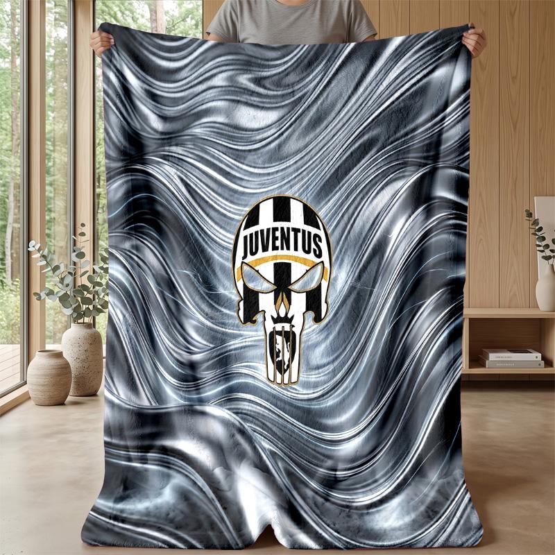 Juventus FC Theme blanket Soft Flannel Blanket Plush Throw Blanket Cozy Sofa Bed Blanket for Home Decor