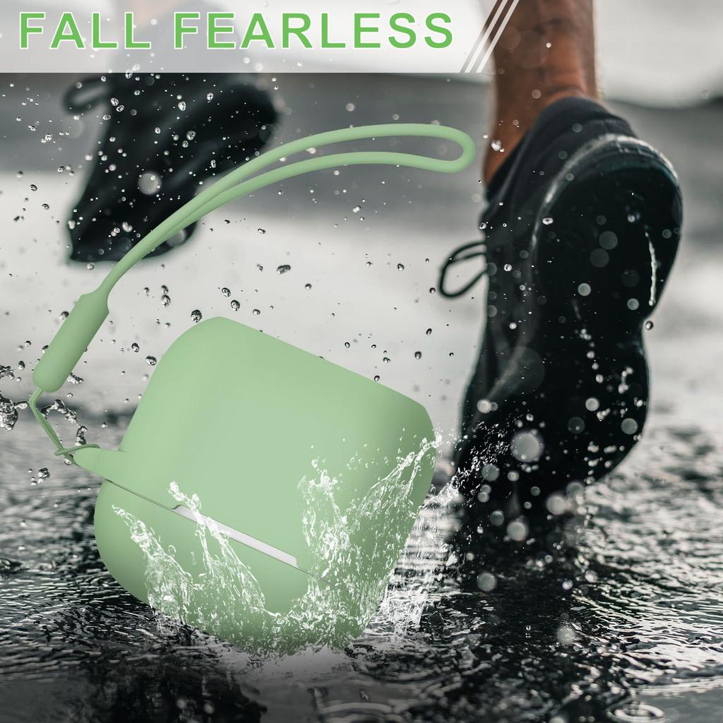 Чехол MILPROX для AirPods, полностью выдвижной, пылезащитный, совместимый с беспроводной видимой светодиодной подсветкой, силиконовый ремешок Canabila AirPods 4-го поколения, выпущен в идеальном состоянии