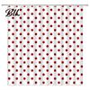 Decorative Shower Curtains for Tub Polka Dot Curtain with Hooks, Waterproof Fabric Bathroom Curtain, Retro Bath Quick Dry Stall Bathtub Decor,