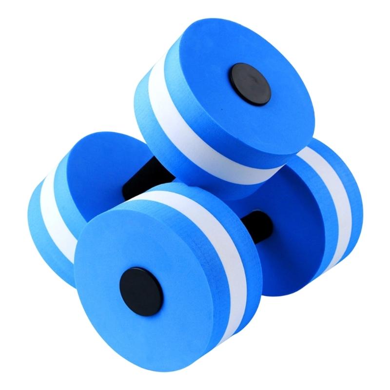 2Pcs Highly Density EVA Foam Dumbbell Aquatic Exercise Dumbells Fitness Barbells Water Fitness Exercises Equipment