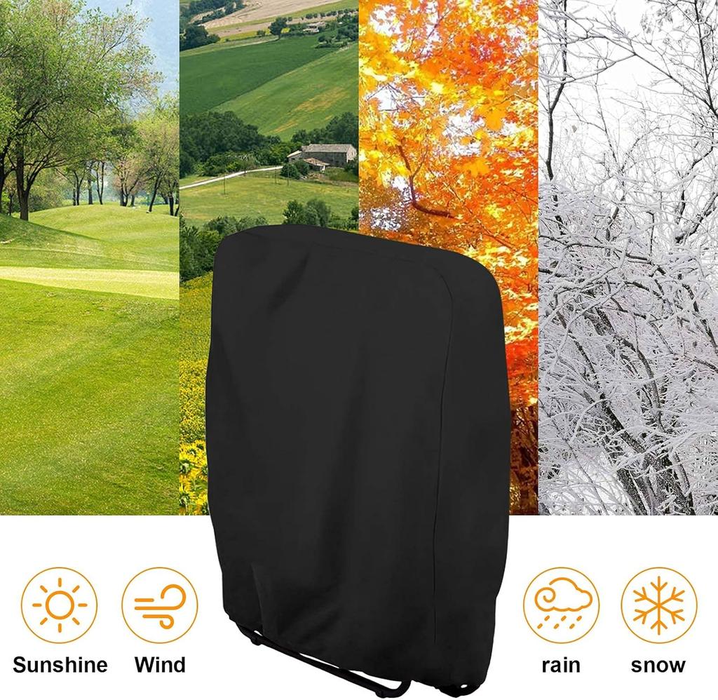 2 шт. складной чехол для стула водонепроницаемый чехол для шезлонга на открытом воздухе чехол для откидывающегося кресла на патио чехол для садовой мебели с сумкой для хранения