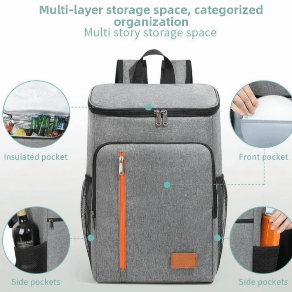 Oxford Insulated Backpack Insulated Large Capacity Cooler Bag Portable Thermal Lunch Bag Picnic