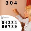 5 листов, 2/3/4 дюйма, светоотражающая наклейка с номером почтового ящика от 0 до 9, водонепроницаемая, высеченная, самоклеящаяся виниловая, современная наклейка с номером дома, украшение для окна, двери