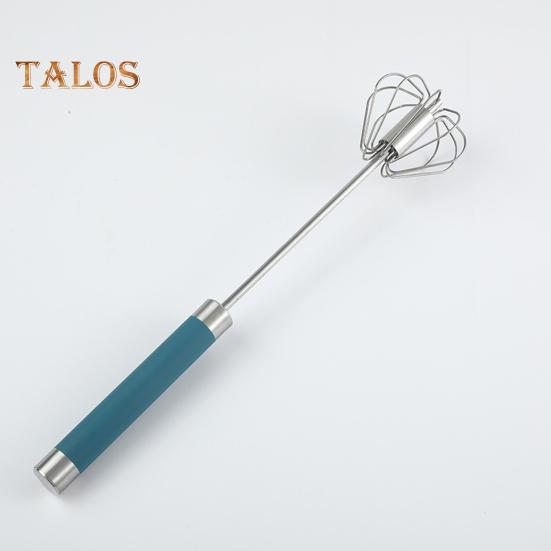 Полуавтоматический венчик для взбивания яиц, блендер, ручной толкатель, роторный венчик 10/12/14 дюймов, миксер из нержавеющей стали для приготовления пищи, кухонный инструмент
