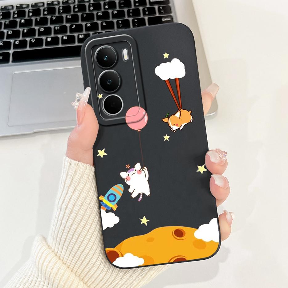 Чехол для Realme C75 RMX3941 Милый Кот Динозавр Мультяшная Обложка Мягкий ТПУ Чехол для Телефона Для Realme C71 C 75 RealmeC75 X C75X Fundas Сумки