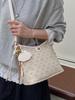 2025 Women's Large Capacity Retro Tote Bag, High-End Fashion Floral Commute Bag, Shoulder Crossbody Style